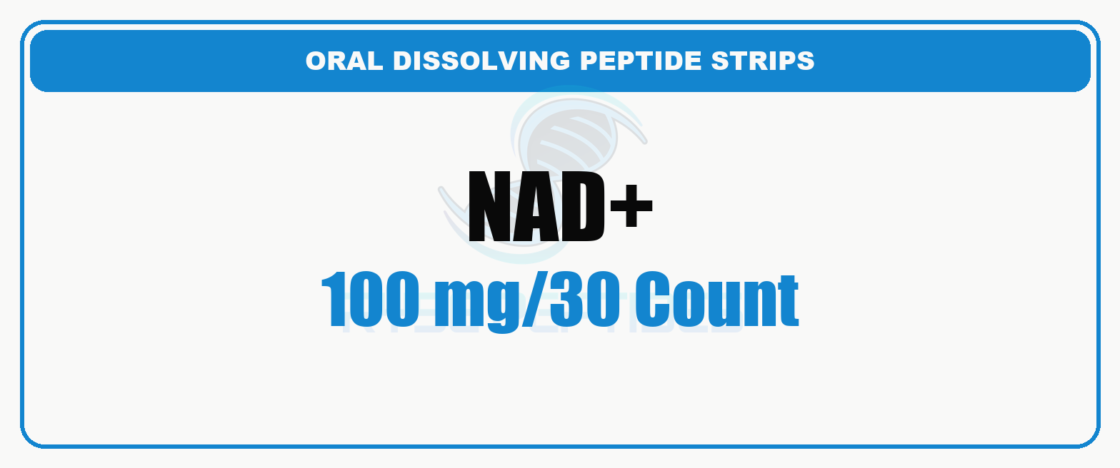 NAD+ 100 MG / 30 Count research compound label - Ryse Peptides